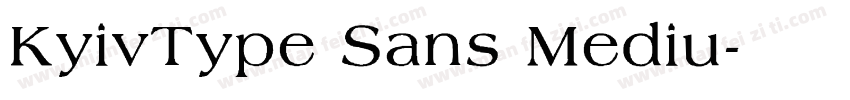 KyivType Sans Mediu字体转换